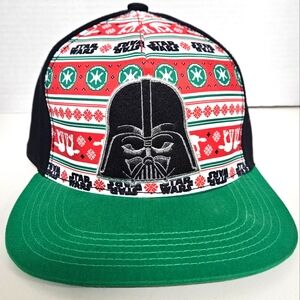 Star Wars Darth Vader Christmas Ugly Sweater Style Adjustable Snapback Hat